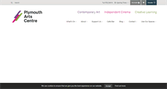 Desktop Screenshot of plymouthartscentre.org